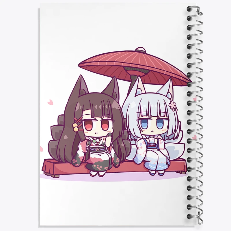 دفتر لیست خرید 50 برگ خندالو طرح بازی آزور لین (Azur Lane) کد 34278