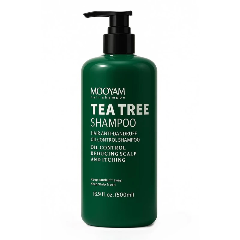 شامپو مو مویام مدل Tea Tree مناسب برای انواع مو حجم 500 میلی لیتر