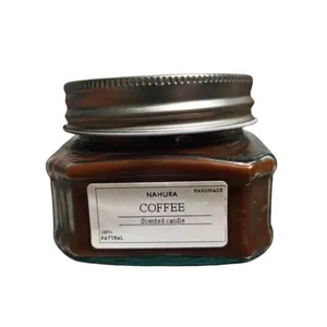 شمع لیوانی معطر مدل C012 با رایحه قهوه زمان اتمام 15 ساعت