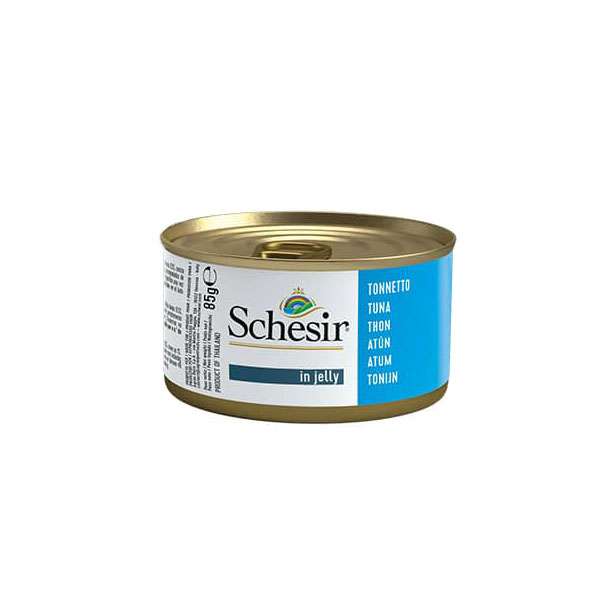 کنسرو گربه شسیر مدل طعم ماهی تن  وزن 85 گرم