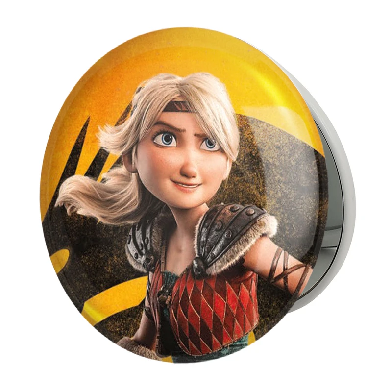 آینه جیبی خندالو طرح اژدها سواران DreamWorks Dragons مدل تاشو کد 13746 