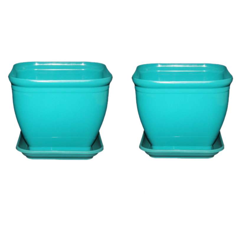 گلدان مدل مربع کد 20cm بسته 2 عددی