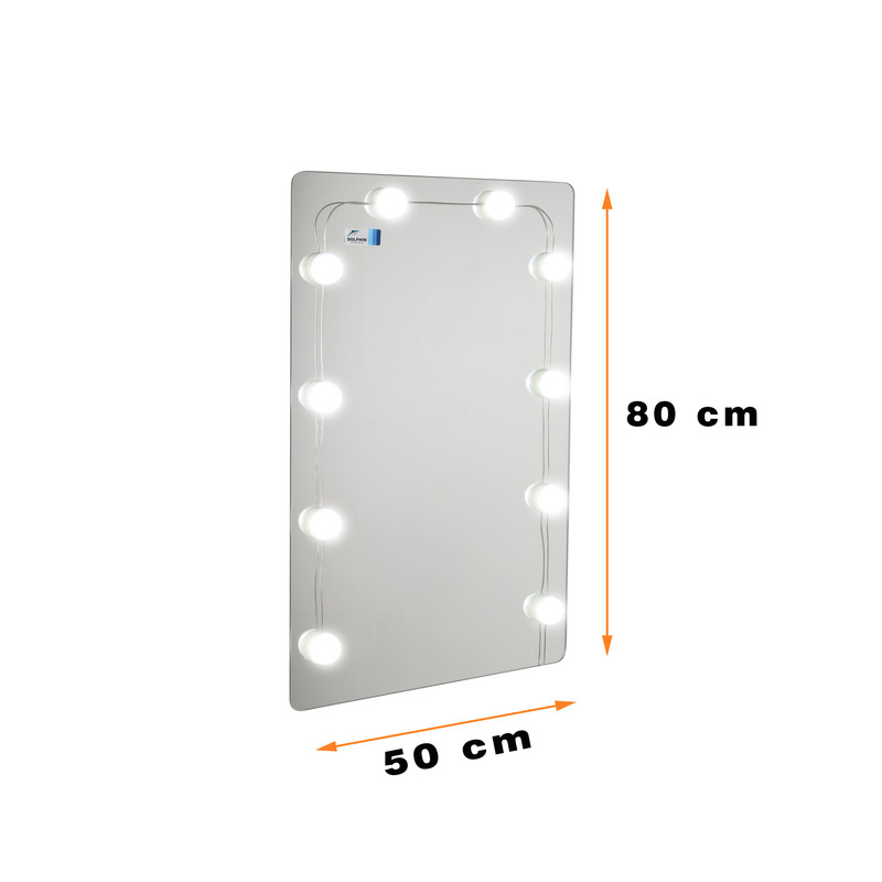 آینه دلفین مدل هالیوودی کد HL-R-8050