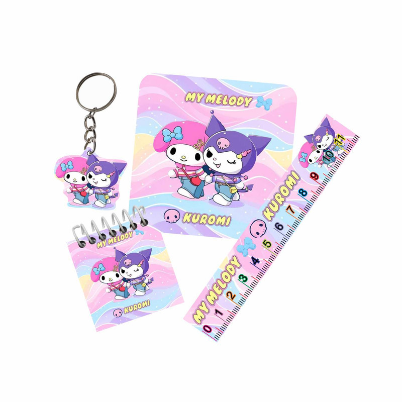 بسته لوازم تحریر مدل کرومی و ملودی 4 بسته 6 عددی