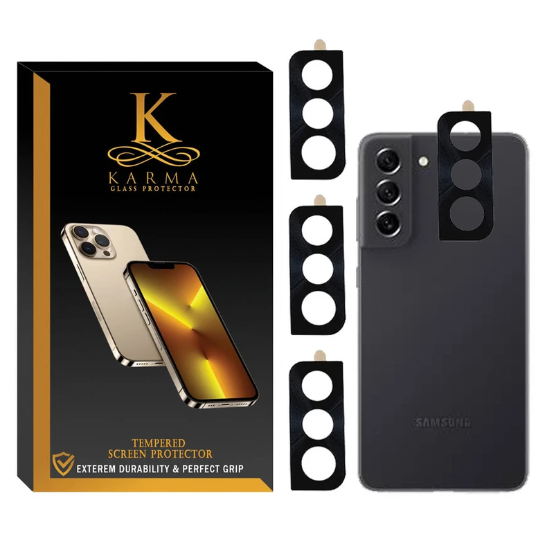 محافظ لنز دوربین کارما مدل KA/Flz11 مناسب برای گوشی موبایل سامسونگ Galaxy S21FE بسته چهار عددی
