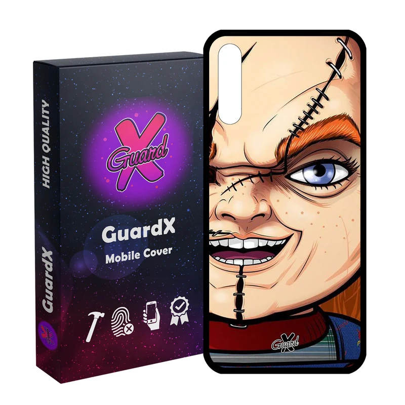 کاور گارد ایکس طرح چاکی مدل Glass10441 مناسب برای گوشی موبایل سامسونگ Galaxy A30s/A50/A50s