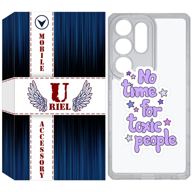 کاور یوریل مدل Clear کد 97 طرح Toxic مناسب برای گوشی موبایل سامسونگ Galaxy S25 Ultra