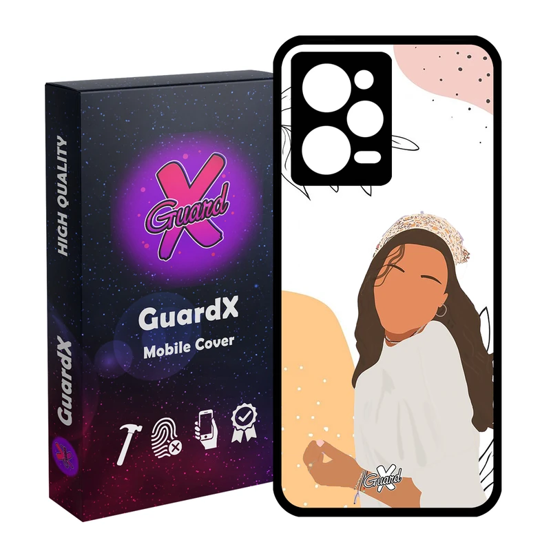 کاور گارد ایکس طرح دختر مدل Glass10367 مناسب برای گوشی موبایل شیائومی Redmi Note 12 Pro 5G/Poco X5 Pro 5G/Note 12 Pro Pro speed