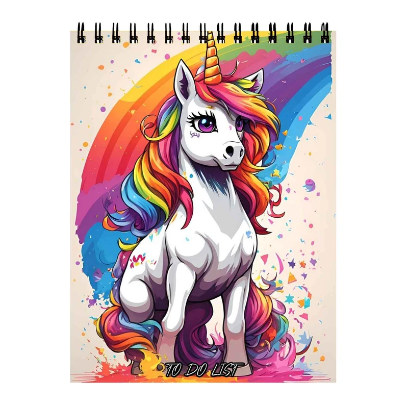 دفتر برنامه ریزی 50 برگ طرح یونیکورن کد 3883