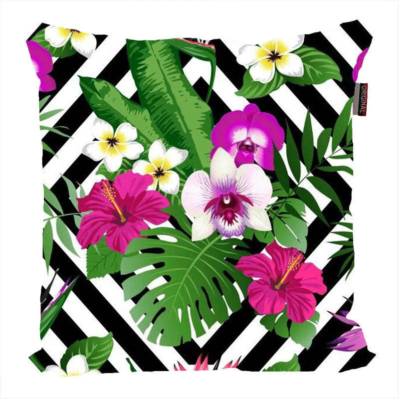 کوسن ناریکو مدل فانتزی طرح برگ گل گیاه کد 04668