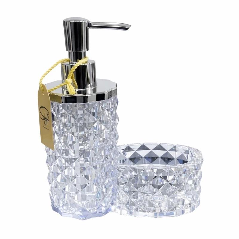 مخزن مایع دستشویی روکار مدل شفاف