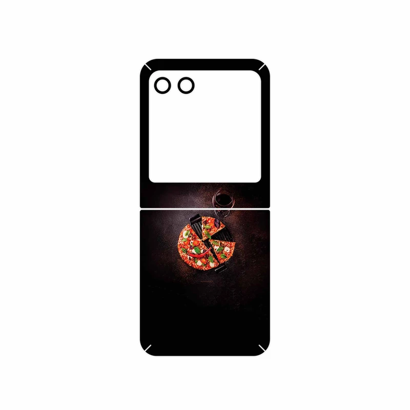 برچسب پوششی ماهوت مدل Pizza مناسب برای گوشی موبایل موتورولا Razr 40 Ultra