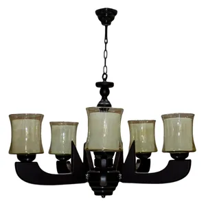 لوستر پنج شعله  چشمه نور کد G680.5-BR