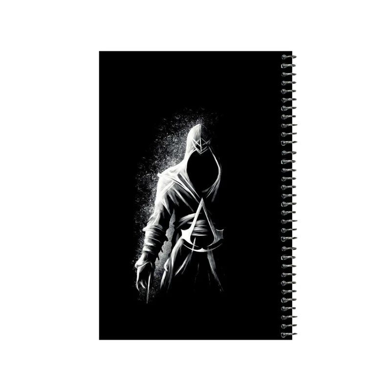 دفتر نقاشی 50 برگ سیمی مدل assassins creed کد v5