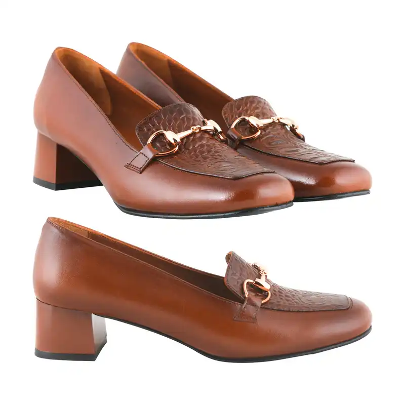 کفش زنانه چرم یلسان مدل سرنا کد GAN-621-asl