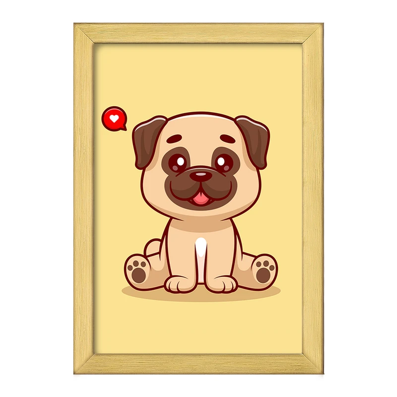 تابلو خندالو طرح حیوانات بامزه سگ کد 29721