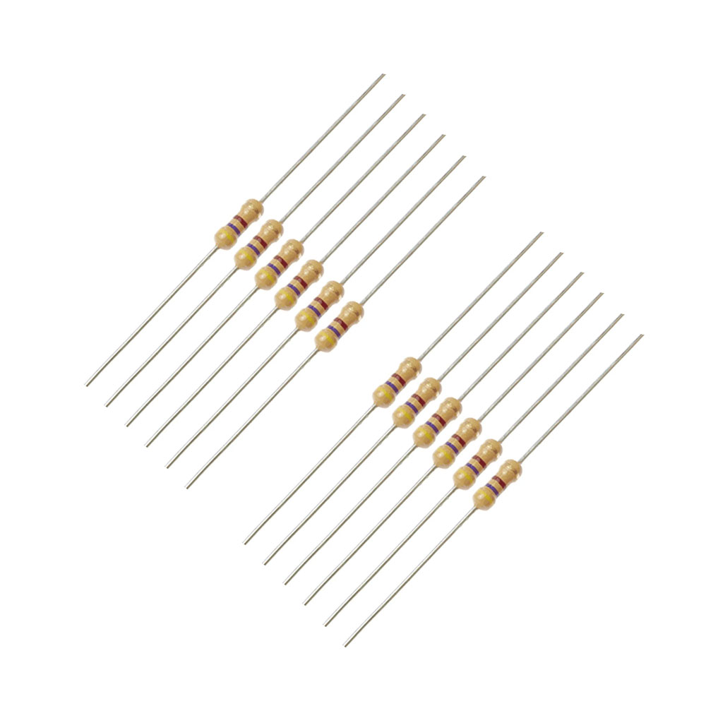 مقاومت 470اهم 1-4وات کد 470R1-4w بسته 12 عددی