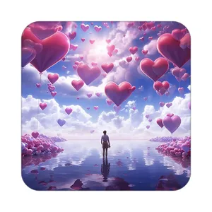 زیر لیوانی کاکتی مدل عاشقانه کد mp12319