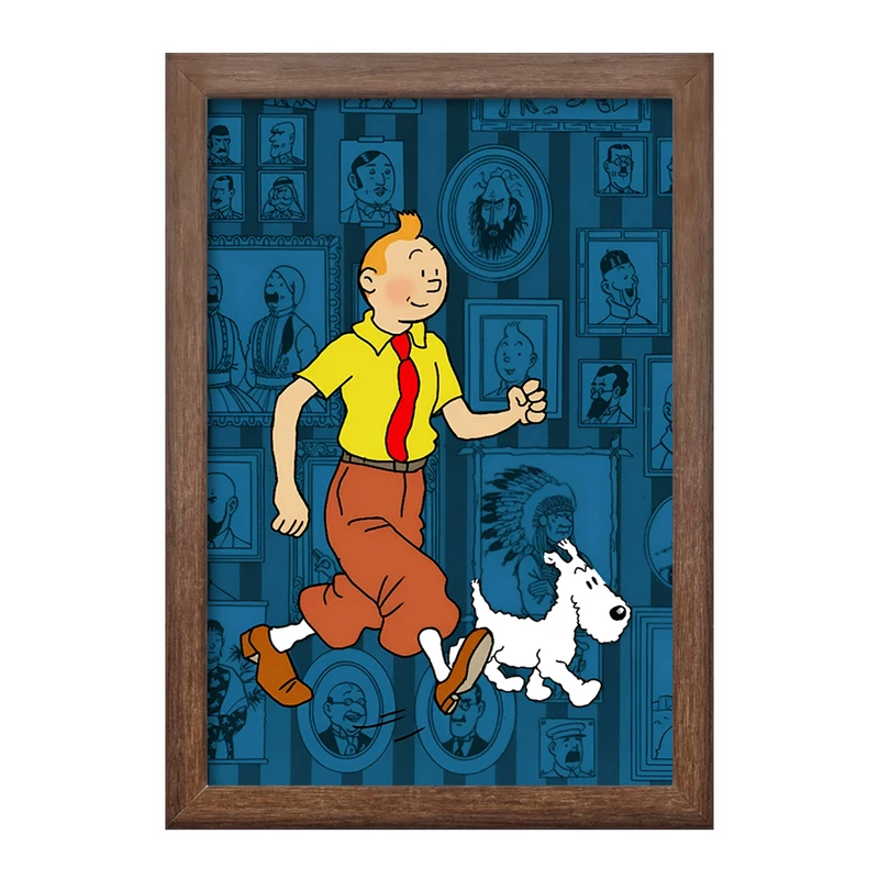 تابلو خندالو طرح تن تن (Tintin) کد F10338