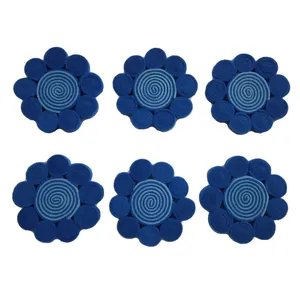 زیر لیوانی مدل دو رنگ و دو رو مجموعه 6 عددی