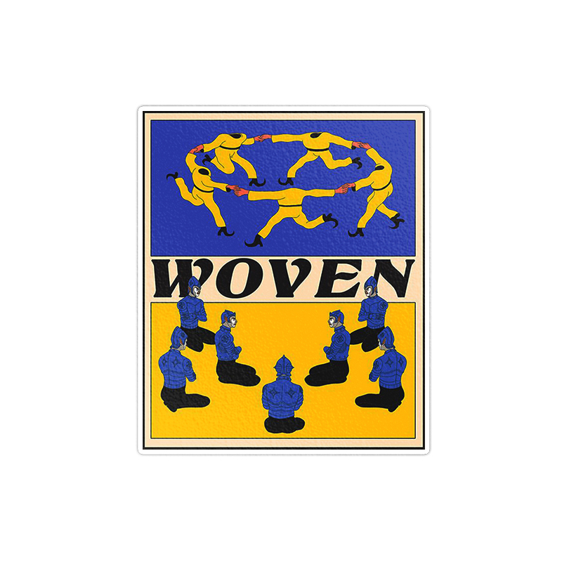 استیکر لپ تاپ ماسا دیزاین طرح woven مدل STKA00268