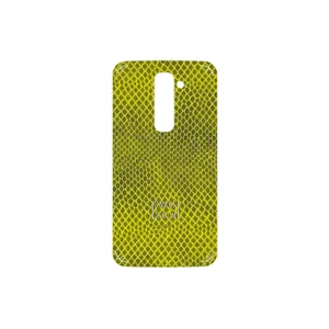MAHOOT Yellow Snake Skin Cover Sticker for LG G2