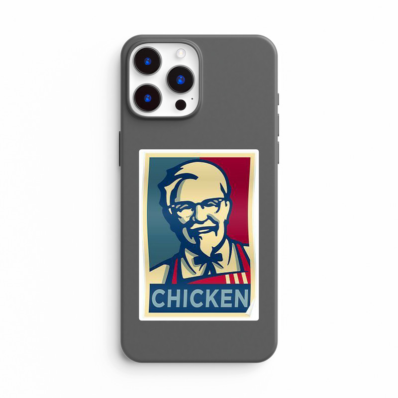 استیکر لپ تاپ و موبایل بووم طرح Chicken مدل RB کد FR37