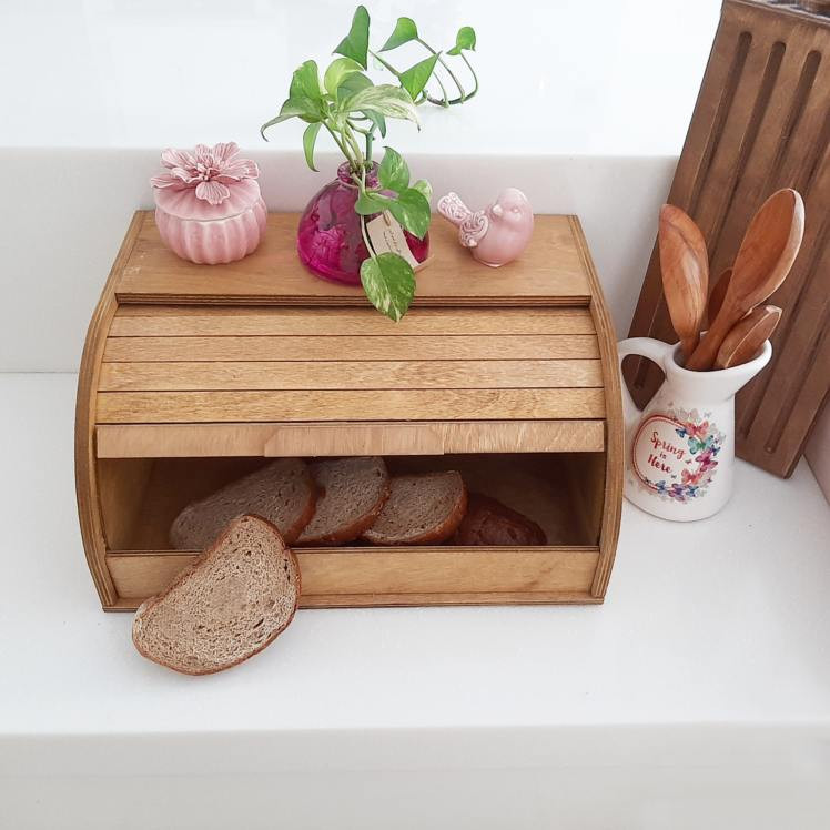 ظرف نان مدل ریلی چوبی کد ply1