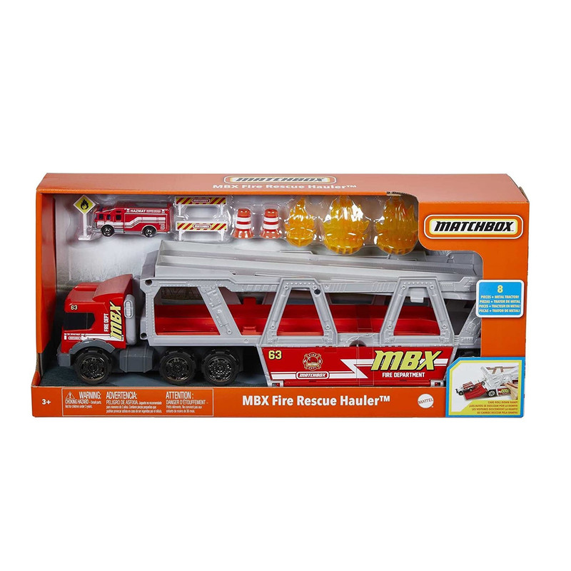 کیت ماشین بازی مچ باکس مدل Fire Rescue Hauler کد GWM23