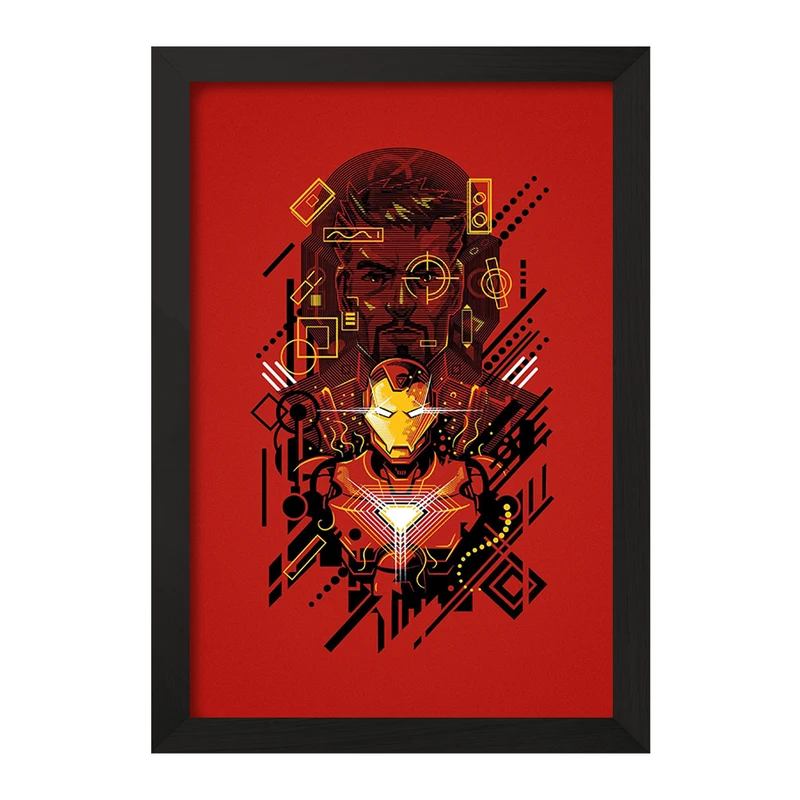 تابلو خندالو مدل مرد آهنی مارول (Marvel) کد F10747