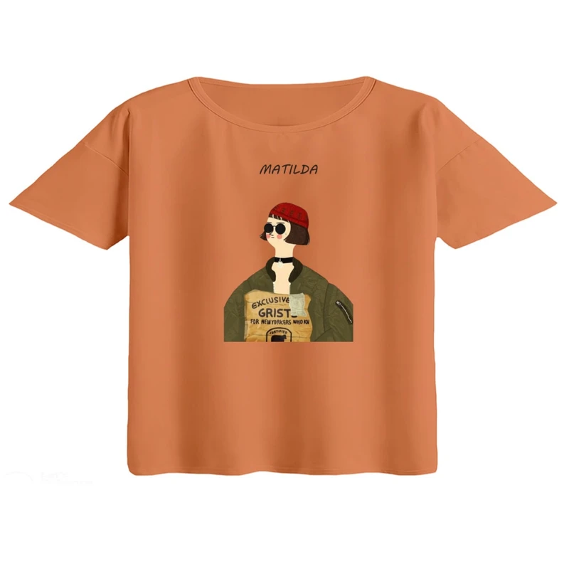 کراپ تی‌شرت آستین کوتاه زنانه مدل ماتیلدا کد 2