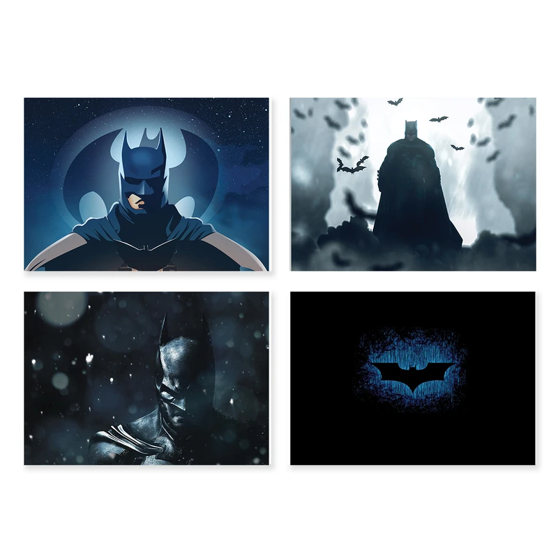 	 پوستر طرح بتمن کد A-2203- Batman مجموعه 4 عددی