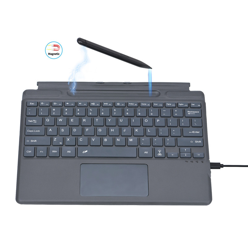 کیبورد بی سیم تبلت مدل KS08 مناسب برای تبلت مایکروسافت Surface Pro 8 / X
