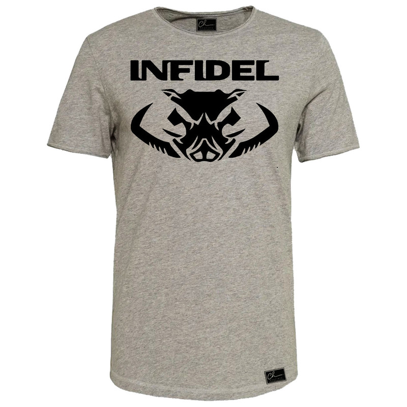 تیشرت آستین کوتاه مردانه مدل M277 رنگ طوسی