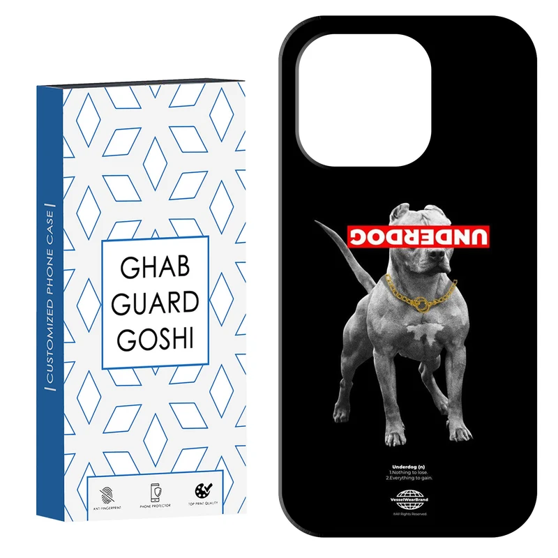 کاور قاب گارد گوشی طرح پیتبول کد Dimo-744 مناسب برای گوشی موبایل اپل IPHONE 15 PRO MAX   