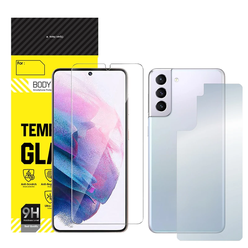 محافظ صفحه نمایش بادیگارد مدل HydroGel مناسب برای گوشی موبایل سامسونگ Galaxy S21 به همراه محافظ پشت گوشی
