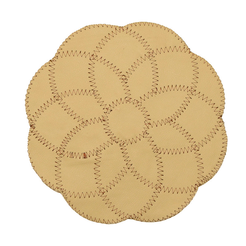 رومیزی کلاژ چرم و پوست مدل گل کد 0032