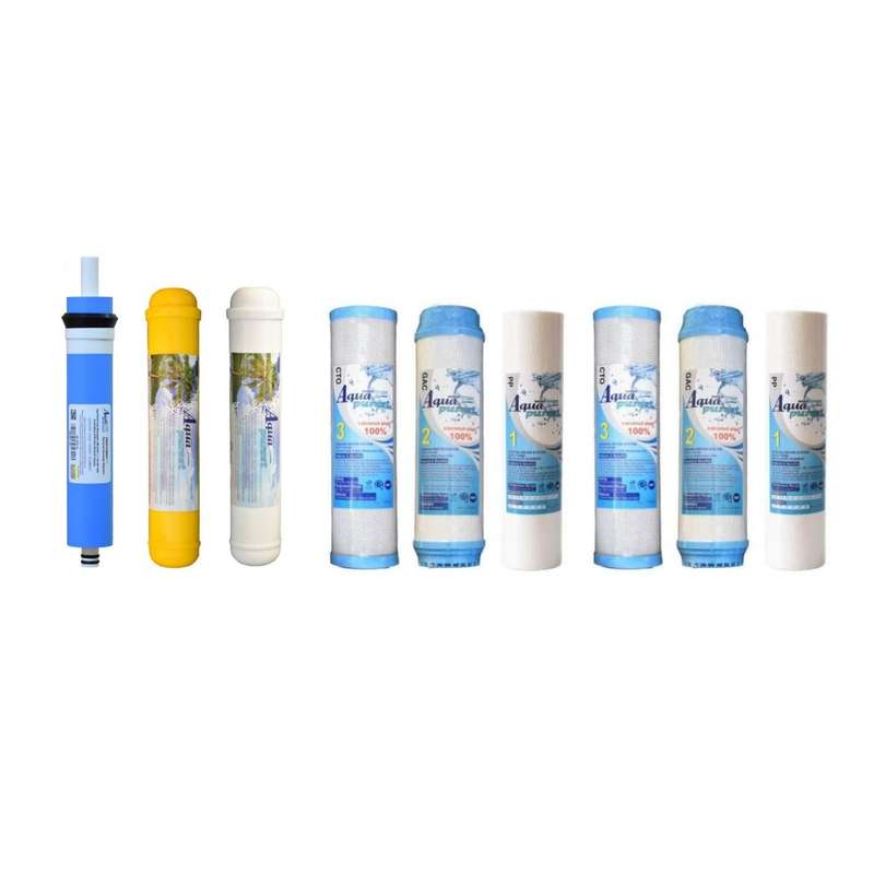 فیلتر دستگاه تصفیه آب آکوا پیورست مدل ECO FILTER 900 مجموعه 9 عددی فیلتر دستگاه تصفیه آب آکوا پیورست مدل ECO FILTER 900 مجموعه 9 عددی