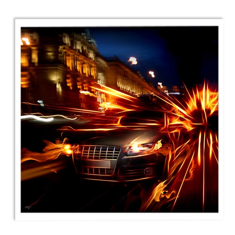 تابلو نوری بکلیت طرح تایم لپس اتومبیل ماشین سواری مدل W-S1508