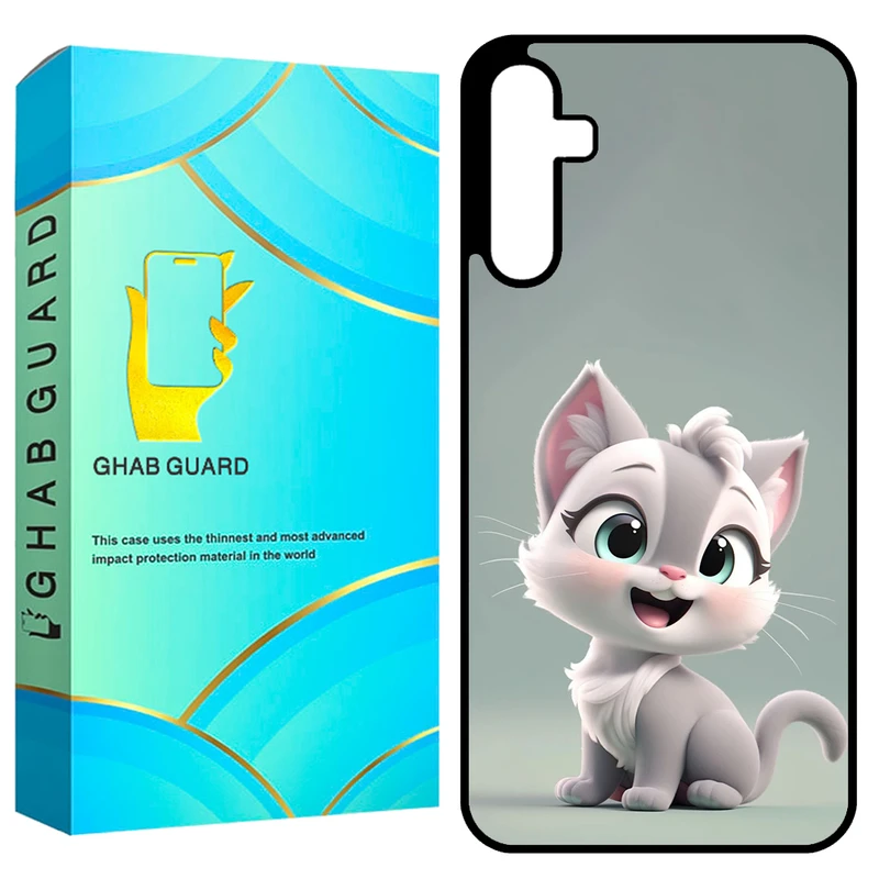 کاور قاب گارد طرح گربه مدل GCHPA35 مناسب برای گوشی موبایل سامسونگ Galaxy A35 5G