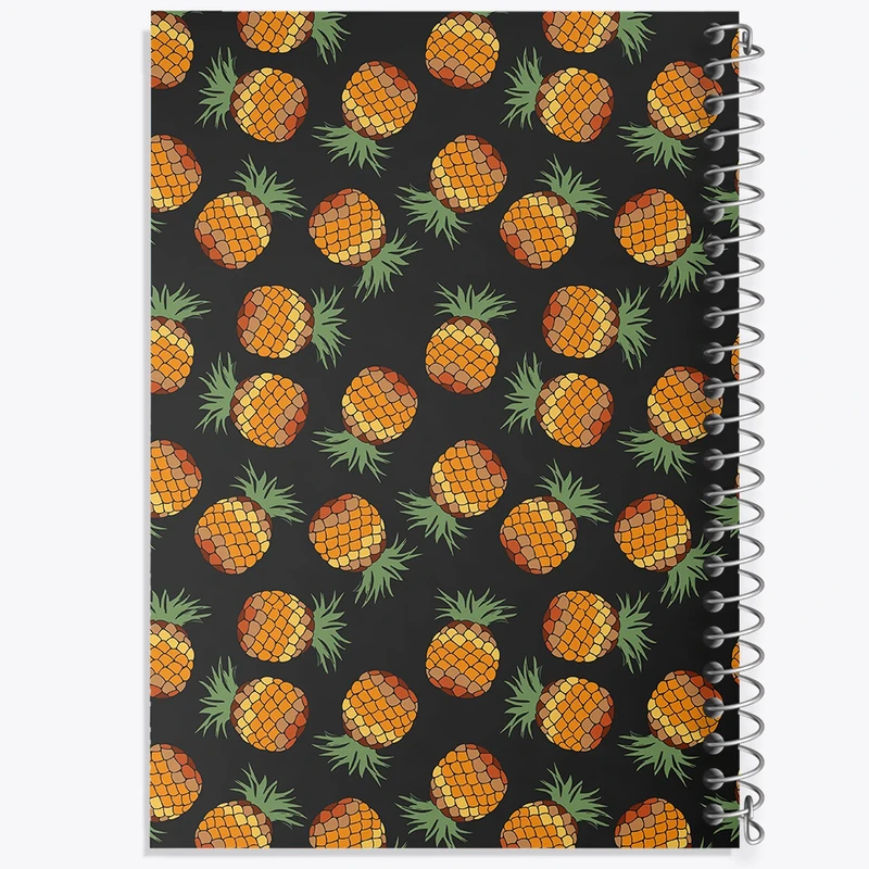 دفتر مشق 100 برگ خندالو طرح پترن آناناس کد N1241