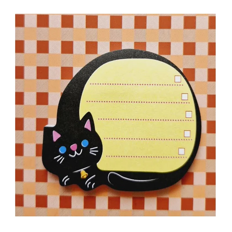 کاغذ یادداشت چسب دار مدل گربه سایز 6*5 سانتی متر