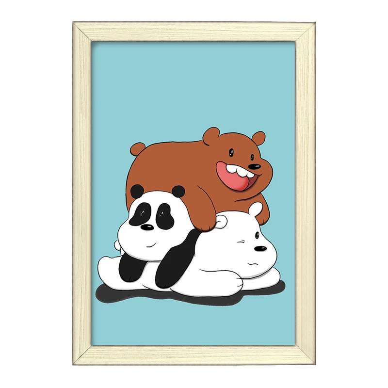 تابلو خندالو طرح انیمیشن سه خرس کله پوک کد 27637