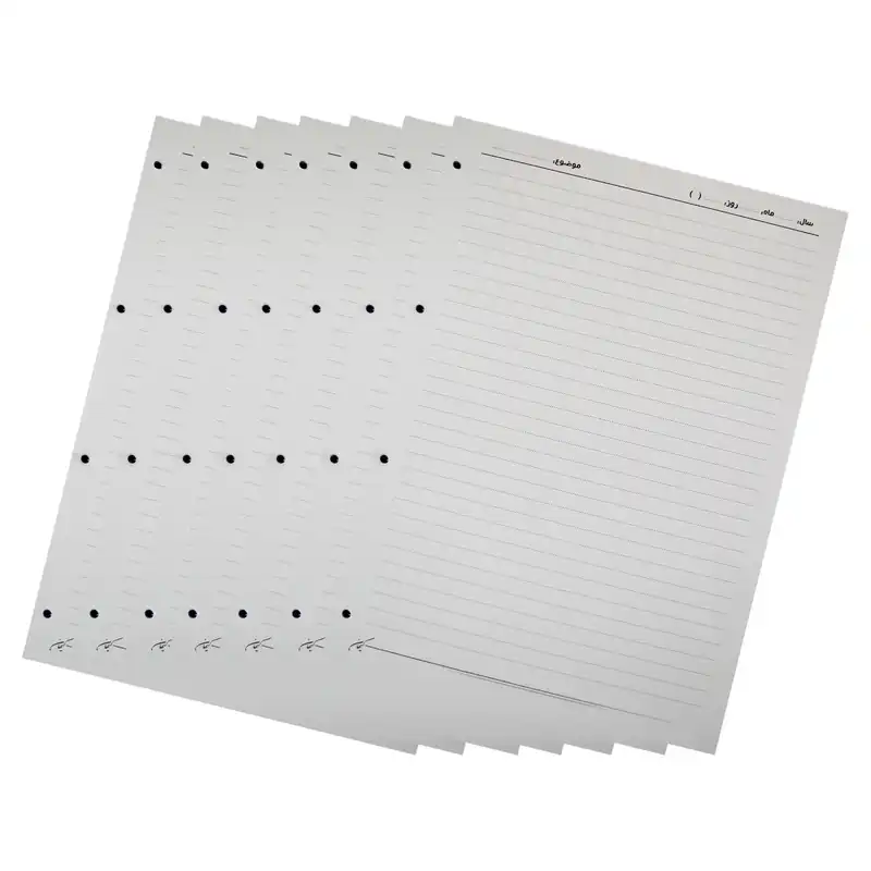 کاغذ کلاسور کیهان مدل 4 حلقه بسته 100 عددی