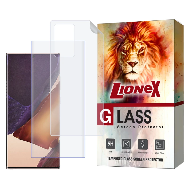 محافظ صفحه نمایش یووی لایونکس مدل UVNANOMTBL مناسب برای گوشی موبایل سامسونگ Galaxy Note 20 Ultra 4G / Note 20 Ultra 5G به همراه محافظ پشت گوشی