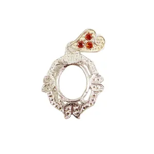 آویز گردنبند نقره زنانه پارلا گوهر کد 3240