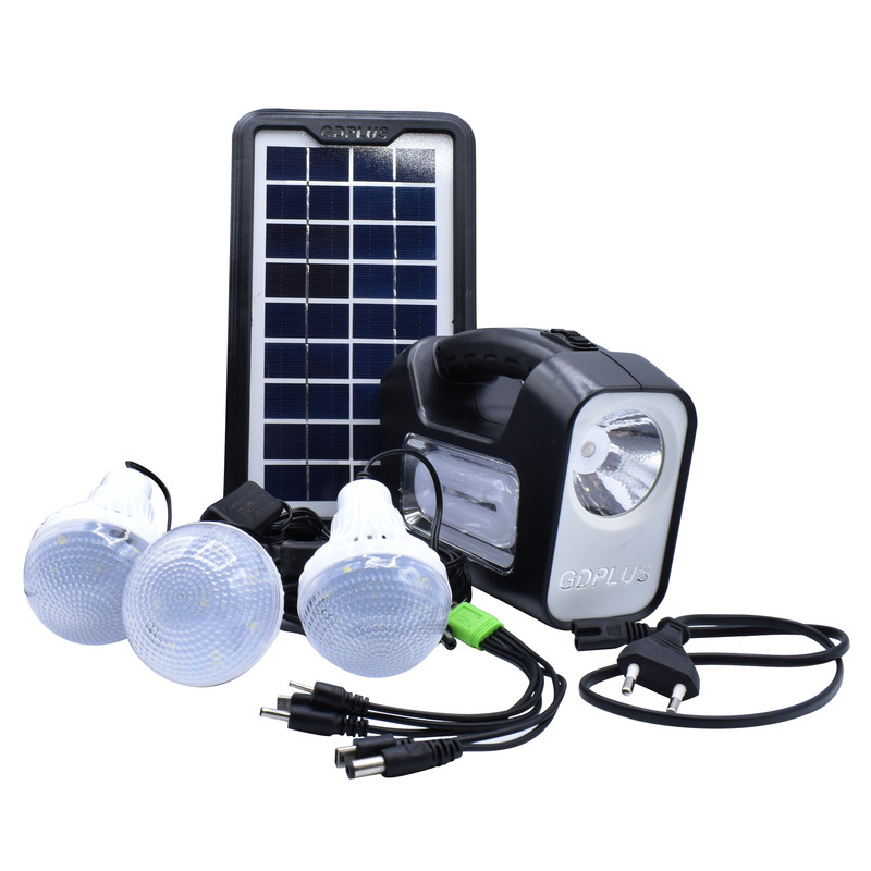 سیستم روشنایی خورشیدی جی دی پلاس مدل GD-8 مجموعه 6 عددی سیستم روشنایی خورشیدی جی دی پلاس مدل GD-8 مجموعه 6 عددی