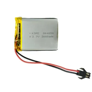 باتری لیتیومی مدل KSRE-804050 ظرفیت 2000 میلی آمپر ساعت