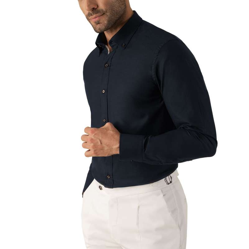 پیراهن آستین بلند مردانه کروم مدل 2210104