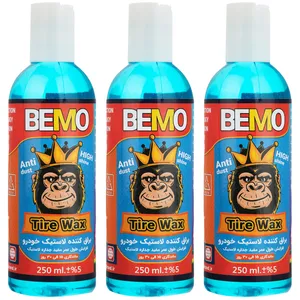 ژل براق کننده لاستیک خودرو بمو مدل MO2 حجم 250 میلی لیتر بسته 3 عددی